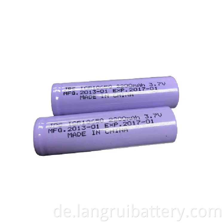 Wiederaufladbar 18650 Lithium 3,7 V 1800 mAH Li-Ion-Batterie für die Energiespeicherung
